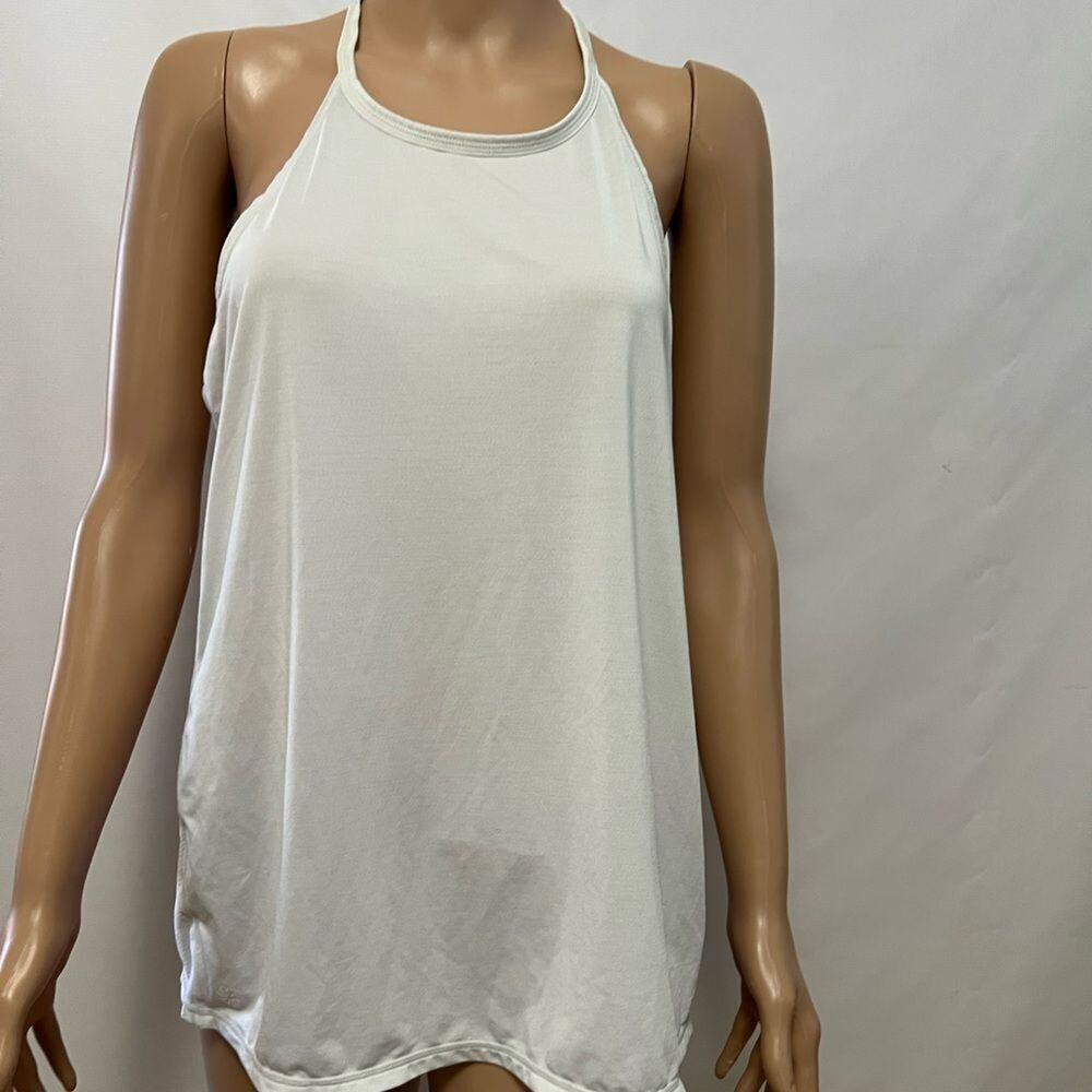 ATHLETA HEATHER GRAY RACER BACK TOP SIZE M